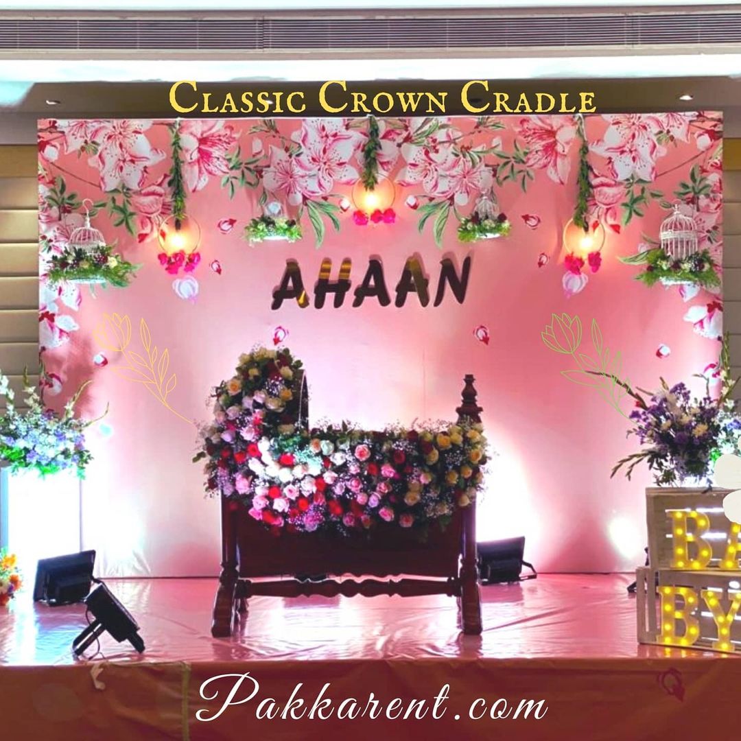 Crown Cradle Rent for naming ceremony